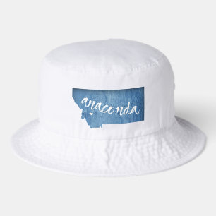 Anaconda Montana Wood Grain Bucket Hat