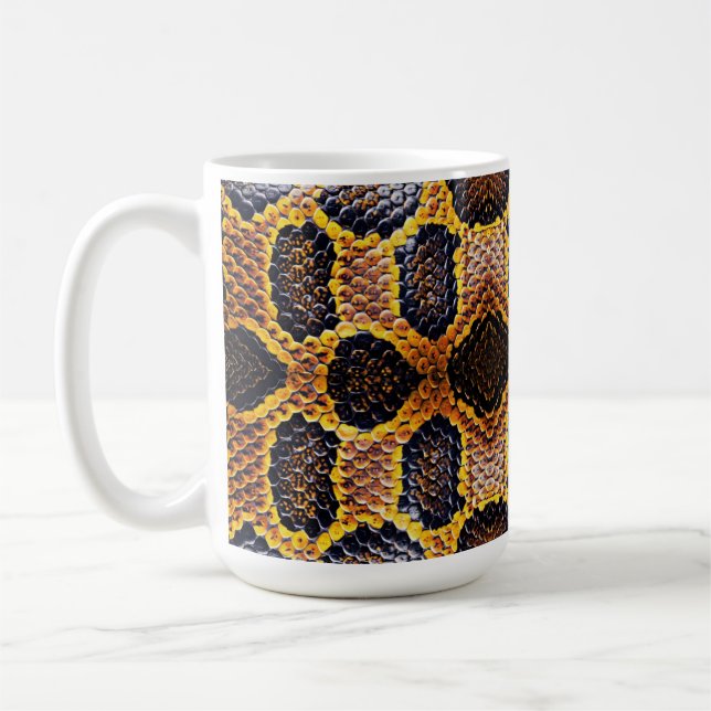 anaconda snake skin print coffee mug (Left)
