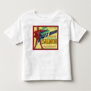 Anacortes, Washington - Faust Salmon Case Label Toddler T-shirt