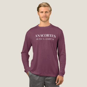 Anacortes with Latitude and Longitude - Tri-Blend Shirt