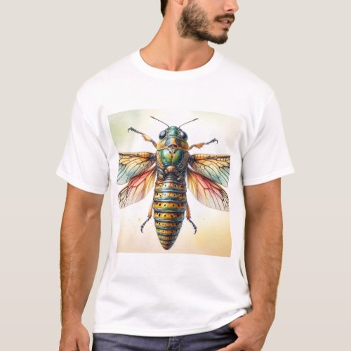Anacroneuria Stonefly IREF903 _ Watercolor T_Shirt