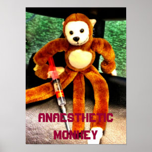 ANAESTHETIC MONKEY POSTER