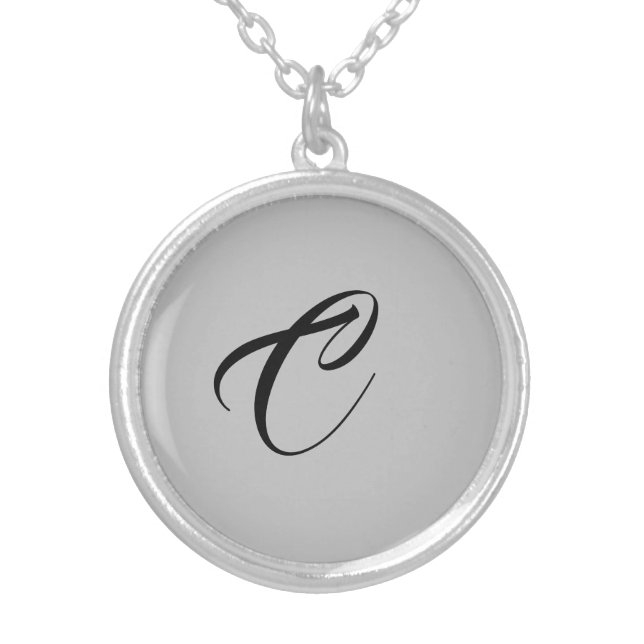 Anagram Letter C necklace (Front)
