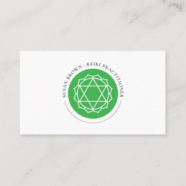 Anahata Heart Chakra Business Card (Front)