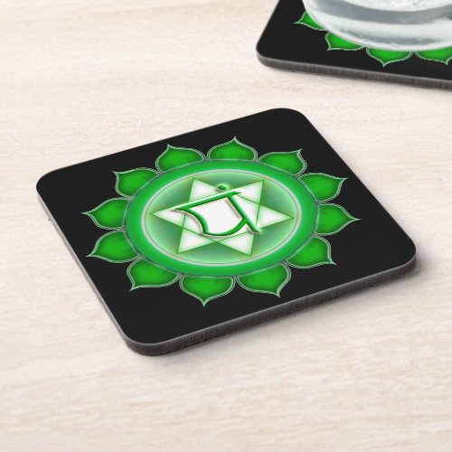 Anahata or Heart the 4th Chakra Drink Coaster