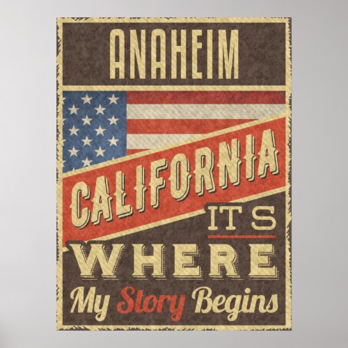 Anaheim California Poster