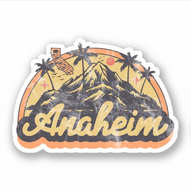 Anaheim, California Sticker (Front)