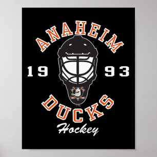 Anaheim Ducks Hockey Mask Black Officially License Poster