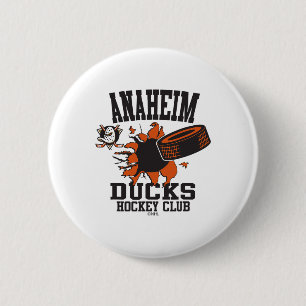 Anaheim Ducks Hockey Puck Burst Officially License Button