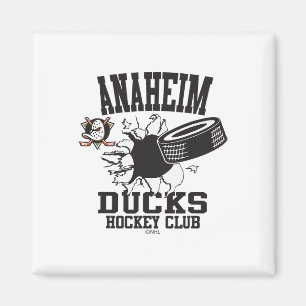 Anaheim Ducks Hockey Puck Burst Orange Officially  Magnet