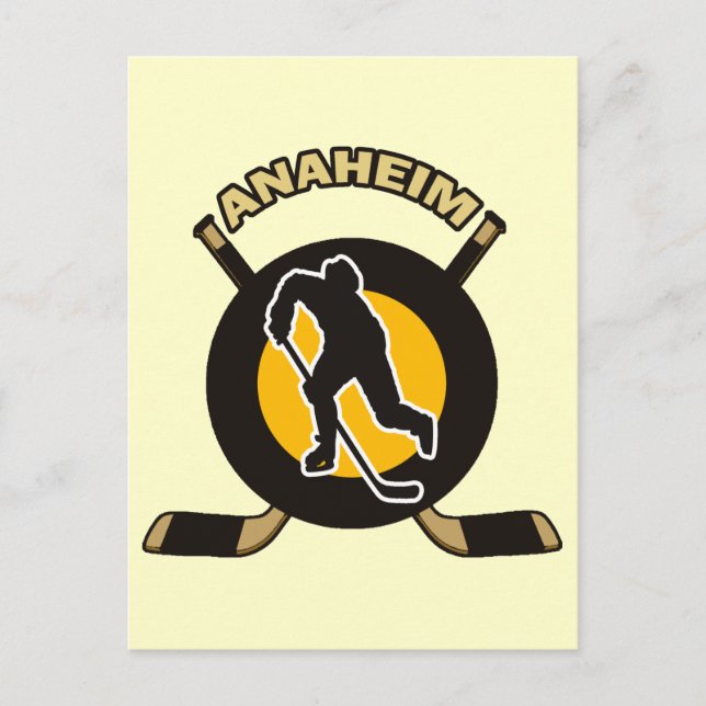 ANAHEIM HOCKEY POSTCARD (Front)