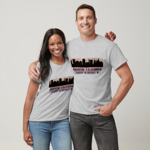 Anaheim Skyline Latitude and Longitude T-Shirt