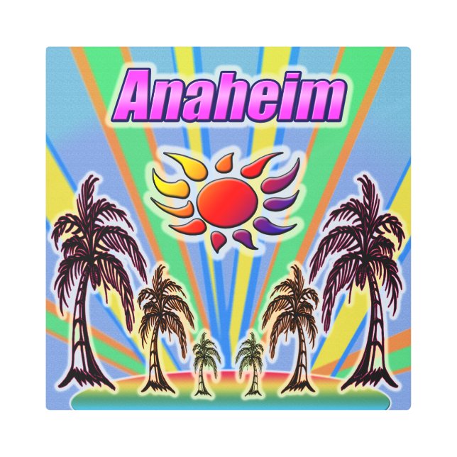 Anaheim Summer Love Metal Art (Front)