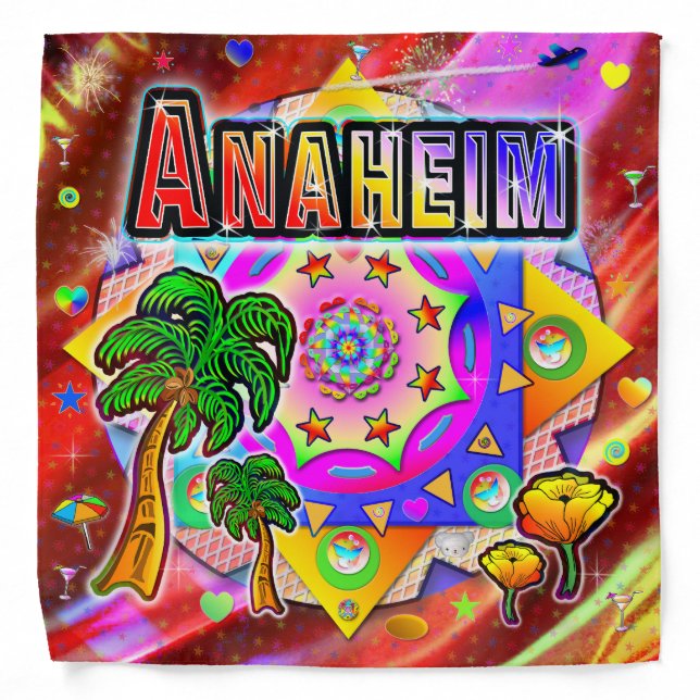 Anaheim Tropical Friends Bandana (Front)