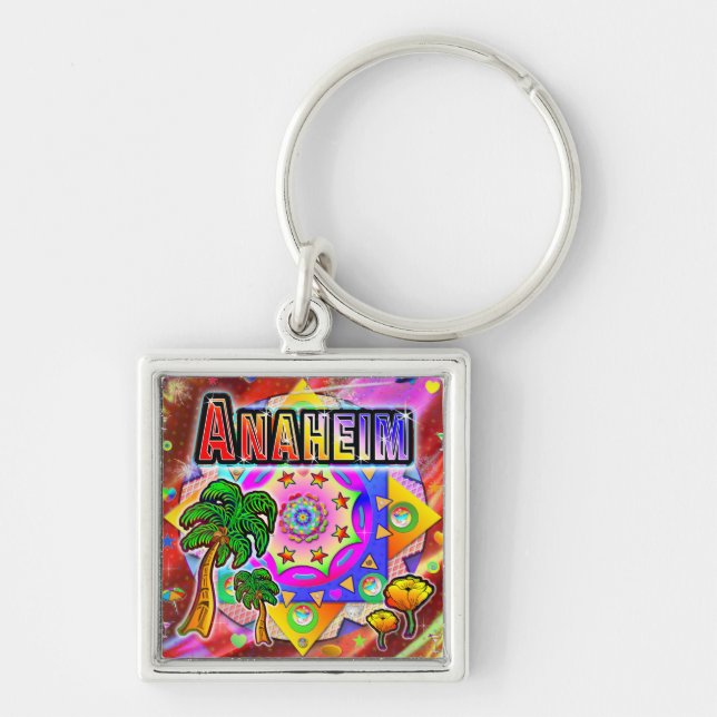 Anaheim Tropical Friends Keychain (Front)