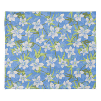 Anaina Hou Hawaiian Tropical Floral Duvet Cover