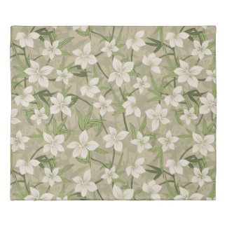 Anaina Hou Hawaiian Tropical Floral Duvet Cover