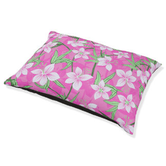 Anaina Hou Hawaiian Tropical Floral Pet Bed