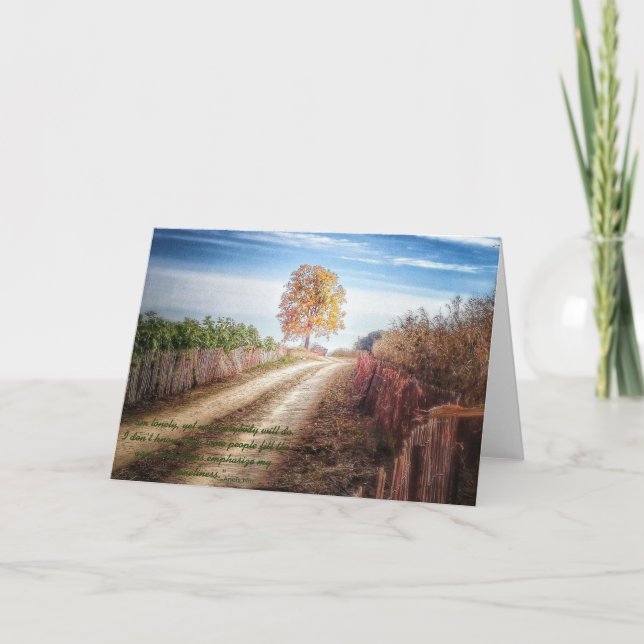 Anaïs Nin quote on friendship: thankful for you Thank You Card (Front)