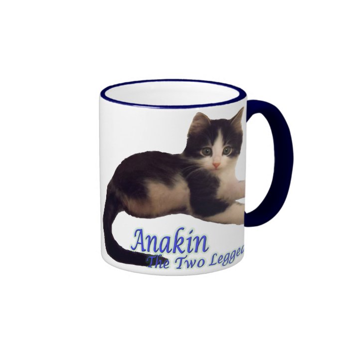 Anakin Two Legged Cat Logo, Cute Kitten Mug