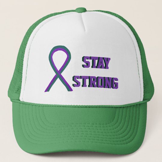 Anal Cancer Awareness Ribbon Custom Caps