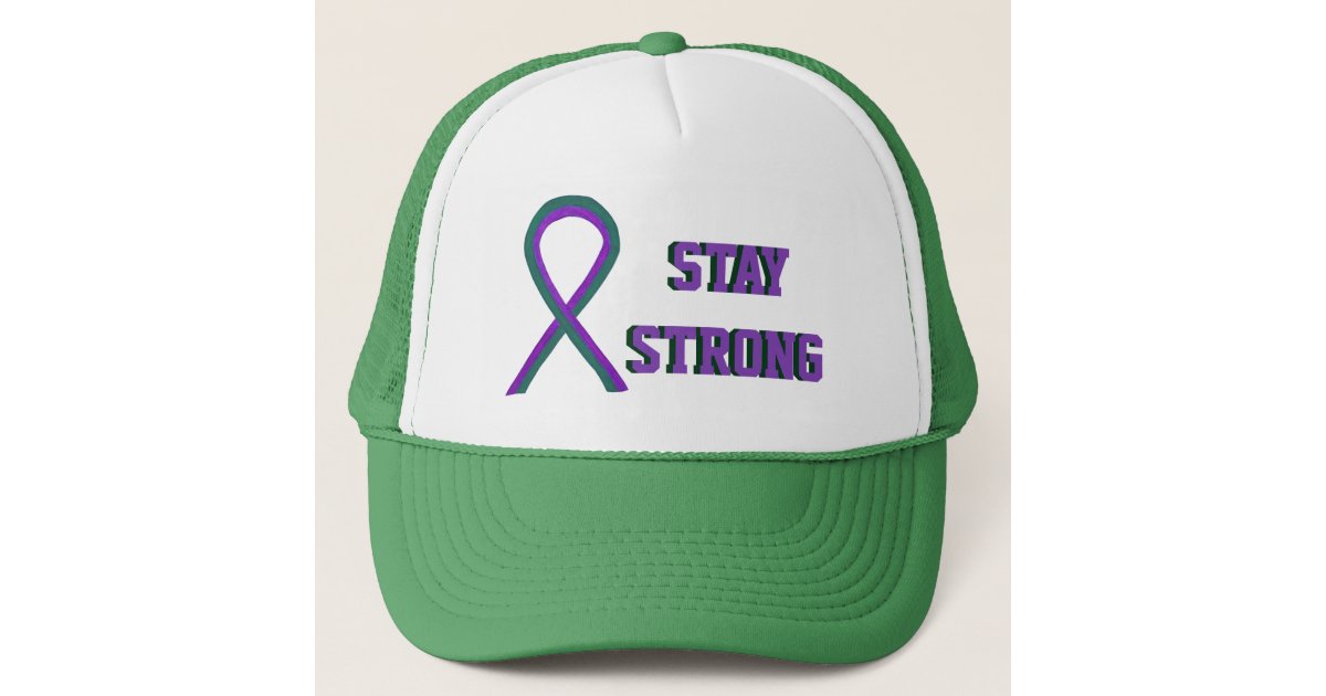 Anal Cancer Awareness Ribbon Custom Caps