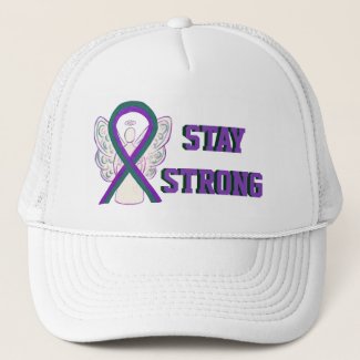 Anal Cancer Awareness Ribbon Custom Hats