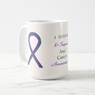 Anal Cancer Awareness Ribbon Custom Mug