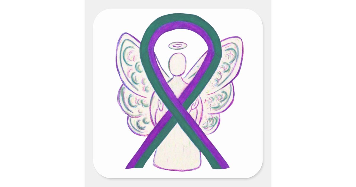 Anal Cancer Awareness Ribbon Custom Sticker Decals Zazzle