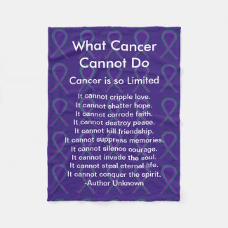 Anal Cancer Awareness Ribbon Fleece Soft Blankets