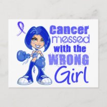 Anal Cancer Messed With Wrong Girl Postcard