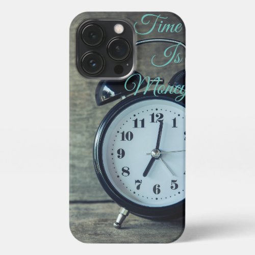 Analog Alarm Clock wit classic time  iPhone 13 Pro Case