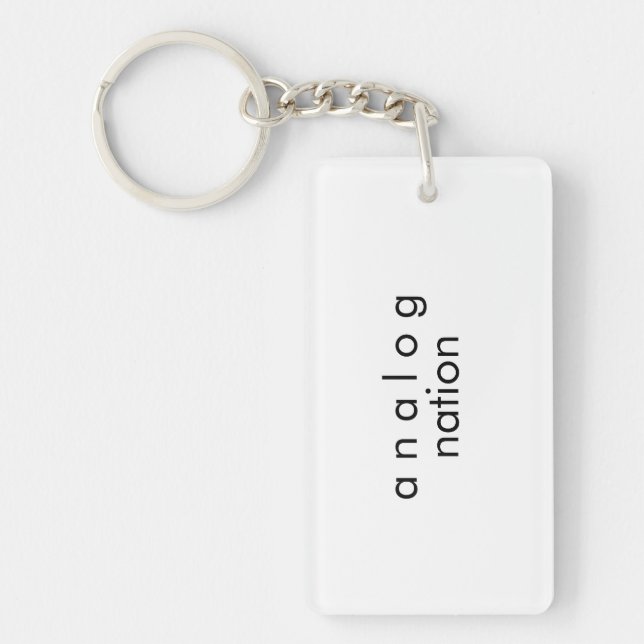 Analog Audio Keychain Keyring | Double-Sided (Front)