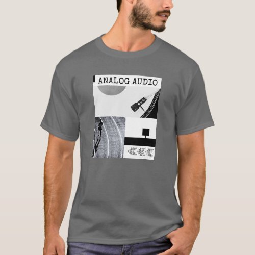 Analog Audio  Vinyl Record Player T_Shirt
