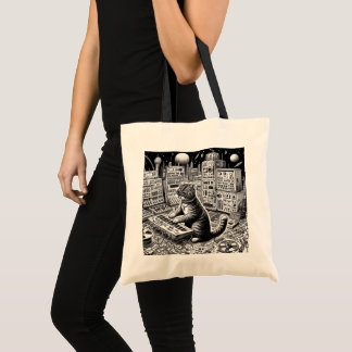 Analog Cat Symphony Tote Bag