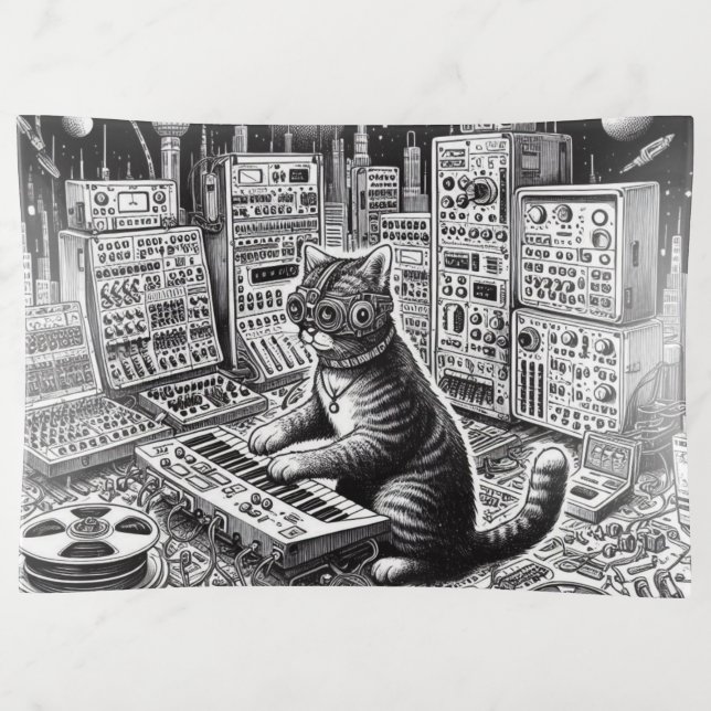 Analog Cat Symphony  Trinket Tray (Front)