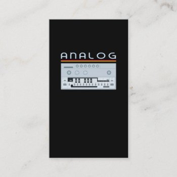 Analog Drum Machine Synth Keyboard Synthesizer Business Card by Designer_Store_Ger at Zazzle