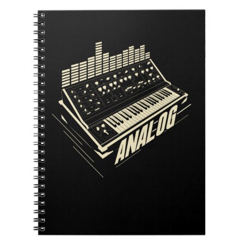 Analog Drum Machine Synth Keyboard Synthesizer Notebook