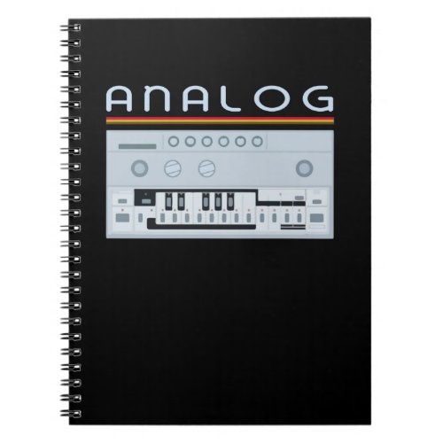 Analog Drum Machine Synth Keyboard Synthesizer Notebook