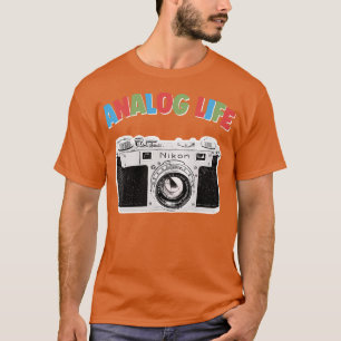 Analog Life Camera Geek Gift Design 1 T-Shirt
