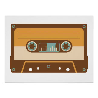 Analog Mix Tape Cassette Poster