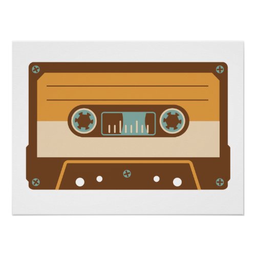 Analog Mix Tape Cassette Poster