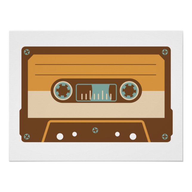 Analog Mix Tape Cassette Poster (Front)