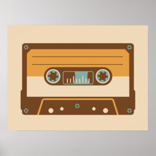 Analog Mix Tape Cassette Poster