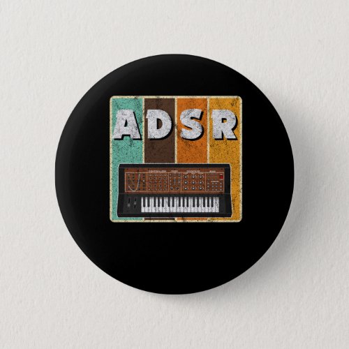 Analog Modular Synthesizer ADSR Vintage Retro Gift Button
