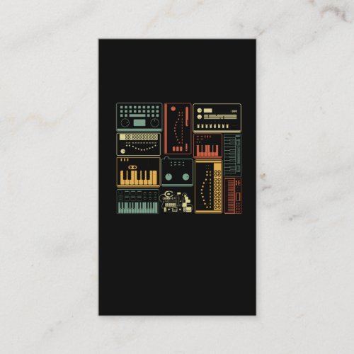 Analog Modular Synthesizer Music Producer Keyboard Business Card
