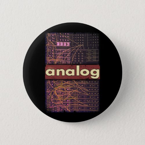 Analog Modular Synthesizer Retro Synth Producer Button