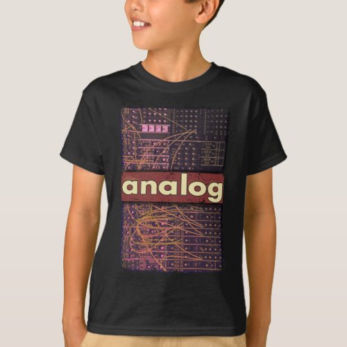 Analog Modular Synthesizer Retro Synth Producer T_Shirt