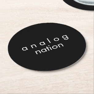 Analog Nation Black Paper Coaster