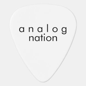 Analog Nation White Guitar Pick
